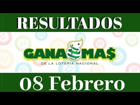 Lotería Gana Más Resultados de hoy 08 de Febrero del 2020