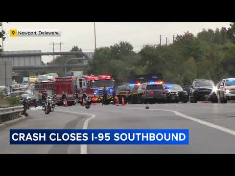 Motorcyclist dead after striking guardrail on I-95 southbound in Delaware