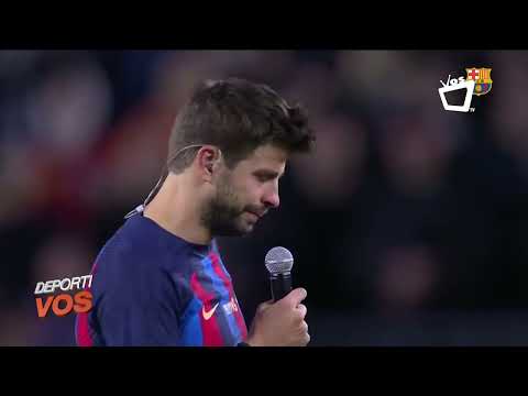 ¡Adiós Piqué!: el deportista se despide de la afición del Barça en el Camp Nou