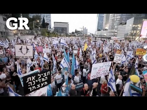 Masiva protesta contra Netanyahu en Tel Aviv