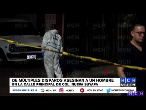 De varios disparos asesinan a un hombre en la colonia Nueva Santa Rosa de Tegucigalpa