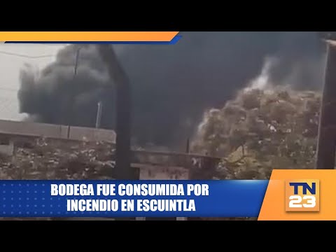 Bodega fue consumida por incendio en Escuintla