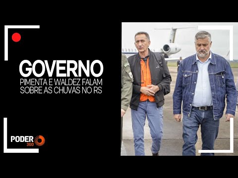 Ao vivo: Pimenta e Waldez falam a jornalistas sobre as chuvas no RS