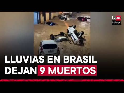 Brasil: Fuerte temporal deja hasta el momento nueve muertos