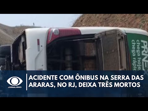 Acidente com ônibus do Coritiba Crocodiles na Serra das Araras, no RJ, deixa três mortos