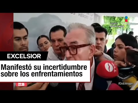 “No sabemos cuándo va terminar esto”, Rocha sobre violencia en Sinaloa