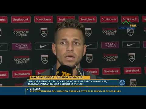 Marcelo Santos y Ángel Tejeda reaccionan tras el amargo empate de Motagua ante el Tauro FC