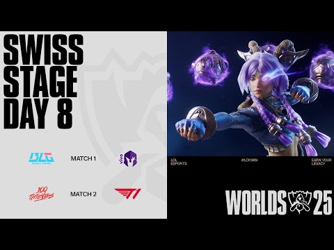 100T vs T1 | 스위스 스테이지 Day 8 | 2025 월드 챔피언십