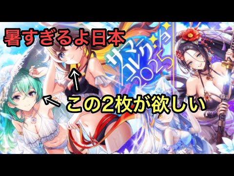 【黒猫のウィズ】サマーコレクション2025ガチャ　アレイシアとミルドが欲しいな