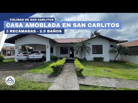 Alquila AMOBLADA – 3 recámaras en Colinas de San Carlitos, Urb, privada con seguridad. 6981.5000