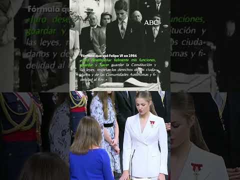 Las DIFERENCIAS entre la jura de Constitución de #FELIPE y la de #LEONOR | 1986 vs 2023