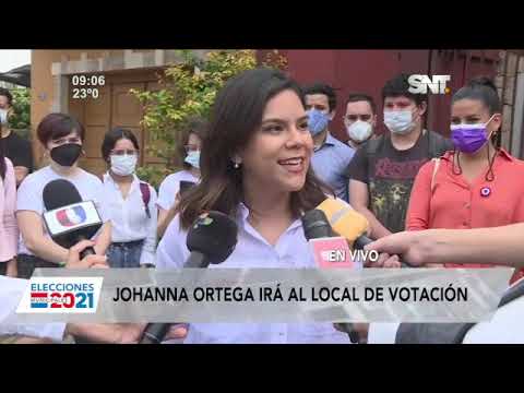 Johanna Ortega irá al local de votación