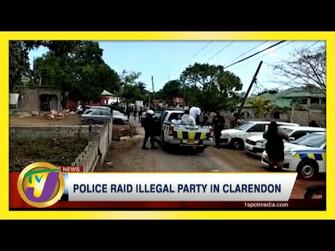 Police Raid Illegal Party in Clarendon, Jamaica | TVJ News - May 23 2021
