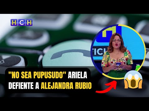 ¨No sea Pupusudo¨ Ariela Defiente a Alejandra Rubio de un televidente que llamó para ofenderla