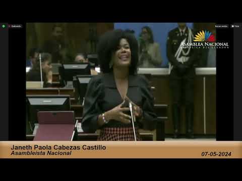 Asambleísta Paola Cabezas - Sesión 826 - #RecursosGAD