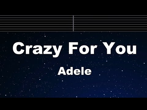 Karaoke♬ Crasy For You - Adele 【No Guide Melody】 Instrumental