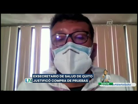 Ex secretario de Salud justificó compra de pruebas en Quito