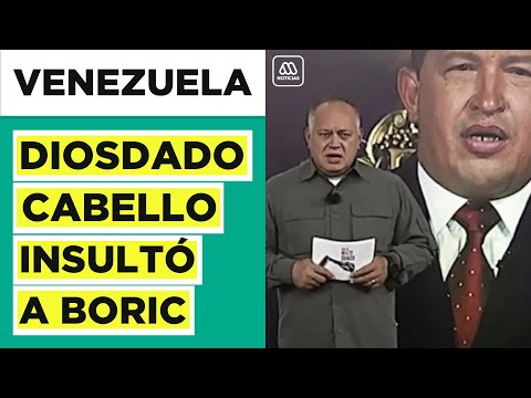 Diputado socialista venezolano Diosdado Cabello insultó públicamente a Gabriel Boric