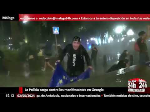 Noticia - La Policía carga contra los manifestantes en Georgia