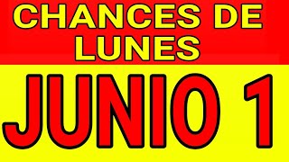 Resultado de los chances del día Lunes 1 de Junio de 2020