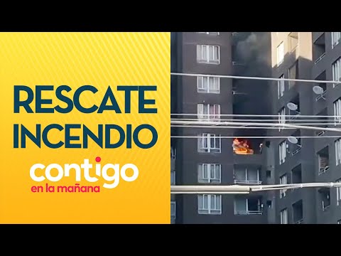IMPRESIONANTE: Madre entregó su bebé a vecino en incendio en La Cisterna - Contigo en La Mañana