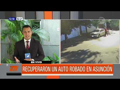 Recuperan auto robado en Asunción