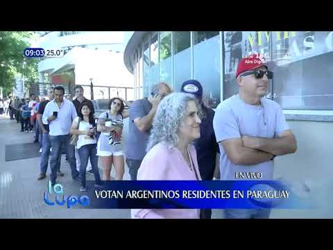Argentinos residentes en Paraguay votan en el Consulado
