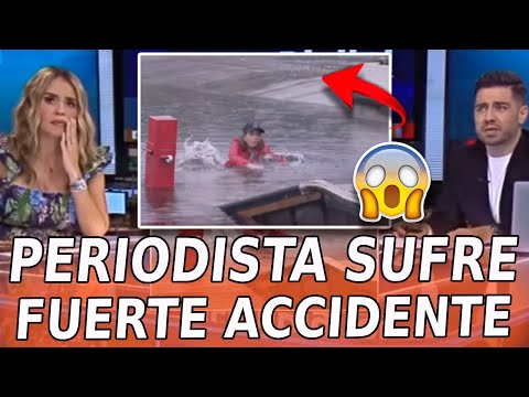 Periodista de Univision SUFRE un INESPERADO ACCIDENTE en vivo