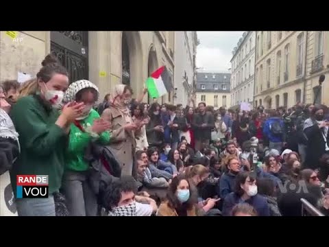 Etidyan nan Divès Inivèsite Ozetazini Manifeste an Favè Palestinyen yo