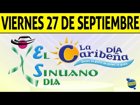 Resultados CARIBEÑA y SINUANO DIA del Viernes 27 de Septiembre de 2024  CHANCE