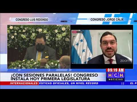 ¡Con sesiones paralelas! Congreso hondureño instala, Primera Legislatura 2022-2026