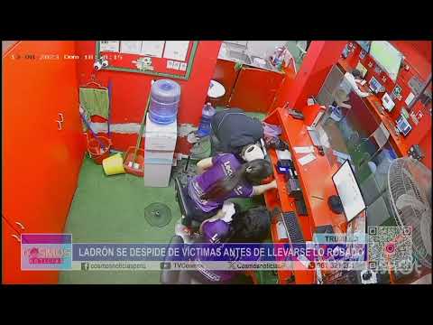 Trujillo: ladrón se despide de víctimas antes de llevarse lo robado