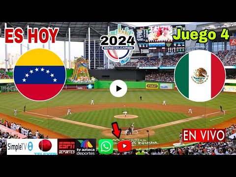Venezuela vs. México en vivo, donde ver, a que hora juega Venezuela vs. México Serie del Caribe 2024