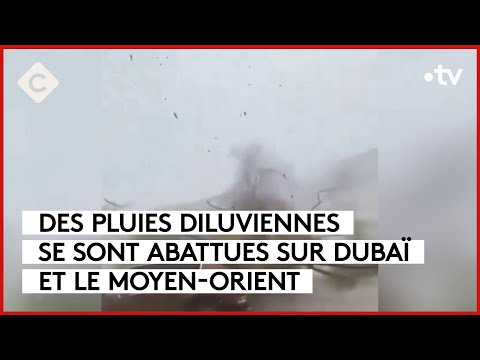 Dubaï : deux ans de pluie en 24 heures ! - La Story - C à Vous - 17/04/2024