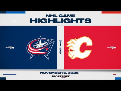 NHL Highlights | Flames vs. Blue Jackets - November 5, 2025