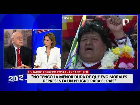 Eduardo Ferrero: “No tengo la menor duda de que Evo Morales representa un peligro para el país”