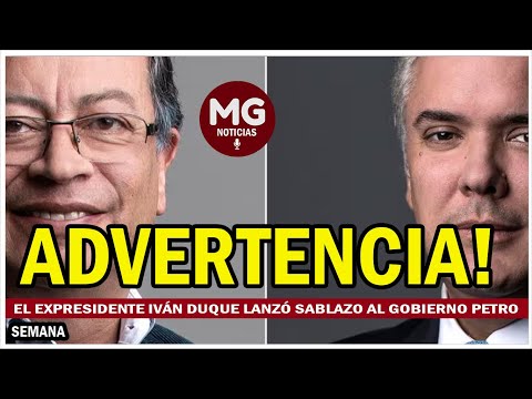 ADVERTENCIA  DURO SABLAZO DE IVÁN DUQUE A PETRO POR INTERVENCIÓN A SÁNITAS