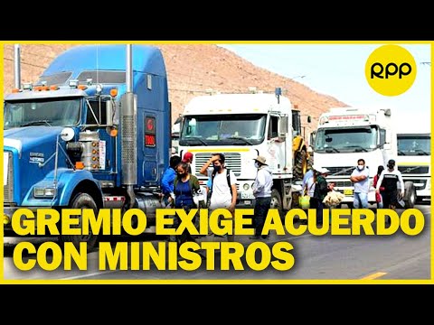 PARO DE TRANSPORTE: Asociación de transportistas del Perú exige diálogo con 3 Ministros