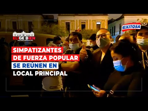 ??Cercado de Lima: Simpatizantes de Fuerza Popular se reúnen en local principal de campaña