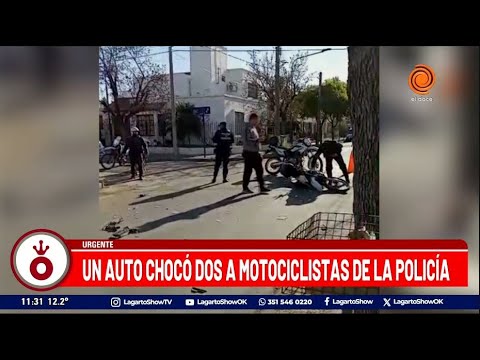 Un auto chocó a 2 motociclistas de la policía en Barrio Urca - Noticias de Córdoba