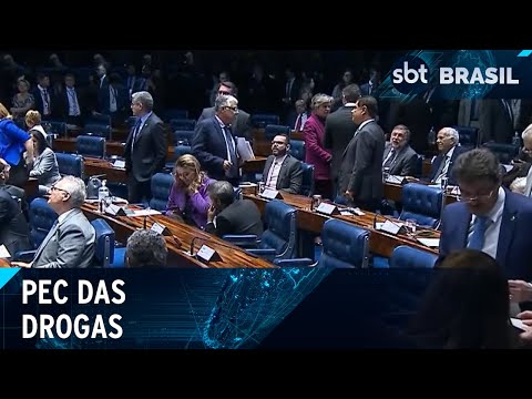 PEC das Drogas deve ser votada pelo Senado nesta semana | SBT Brasil (17/04/24)