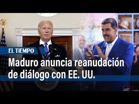 Presidente de Venezuela anuncia reanudación del diálogo con EE. UU. | El Tiempo