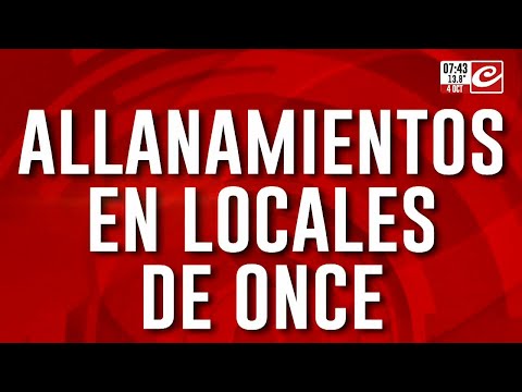 Más de 500 policías llevan adelante allanamientos en el barrio porteño de Once