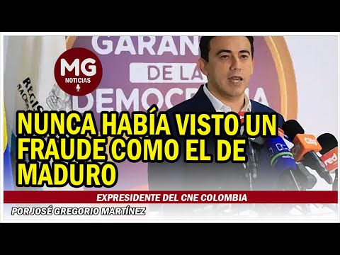 URGENTE  EXPRESIDENTE DEL CNE COLOMBIA NUNCA HABÍA VISTO UN FRAUDE COMO EL DE MADURO