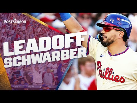 Kyle Schwarber STARTS RED OCTOBER with a LEADOFF HOMER!