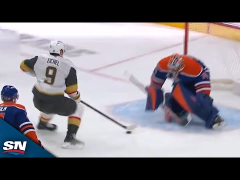 Golden Knights Jack Eichel Makes Slick Move On Breakaway To Beat Stuart Skinner