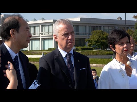 Urkullu llama desde Hiroshima (Japón) a la paz y al respeto a los derechos humanos