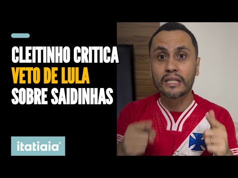 SENADOR CLEITINHO CRITICA VETO DE LULA SOBRE 'SAIDINHA' E PROMETE PROJETO QUE PROIBE PRESOS DE VOTAR