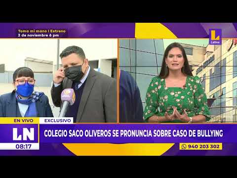Representantes de Saco Oliveros se pronuncian: No existió ningún reporte de bullying en el colegio