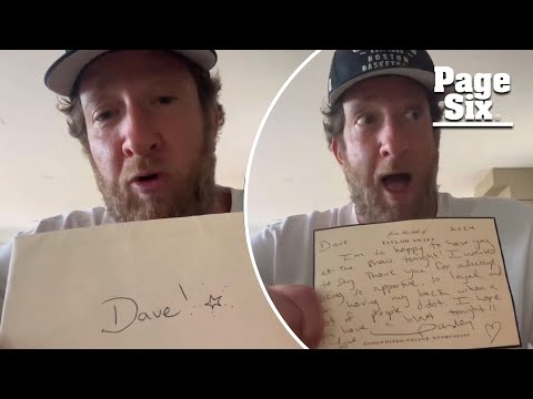 Taylor Swift thanks Dave Portnoy for ‘having her back’ in handwritten letter